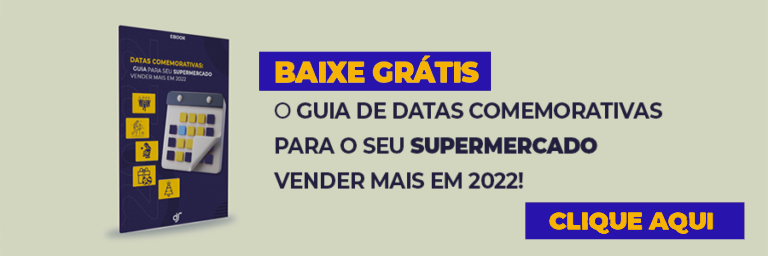 Banner de datas comemorativas do varejo alimentar brasileiro ao longo do ano