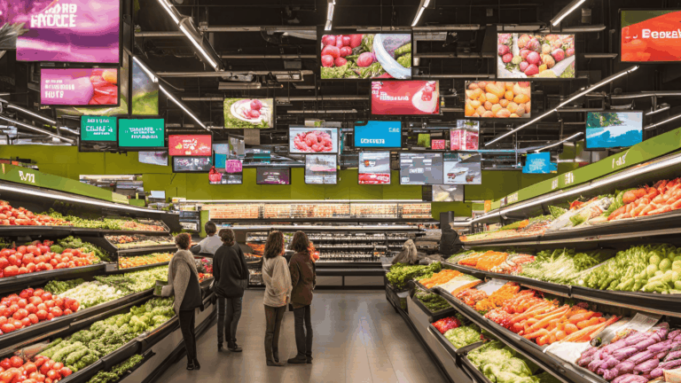 Mídia interna no supermercado: o mapa completo das 6 famílias